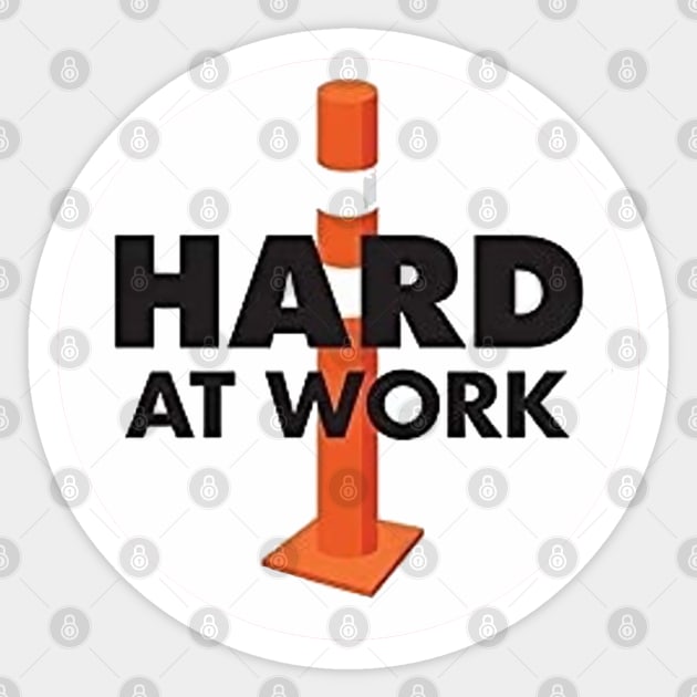 Hard at Work Sticker by  The best hard hat stickers 